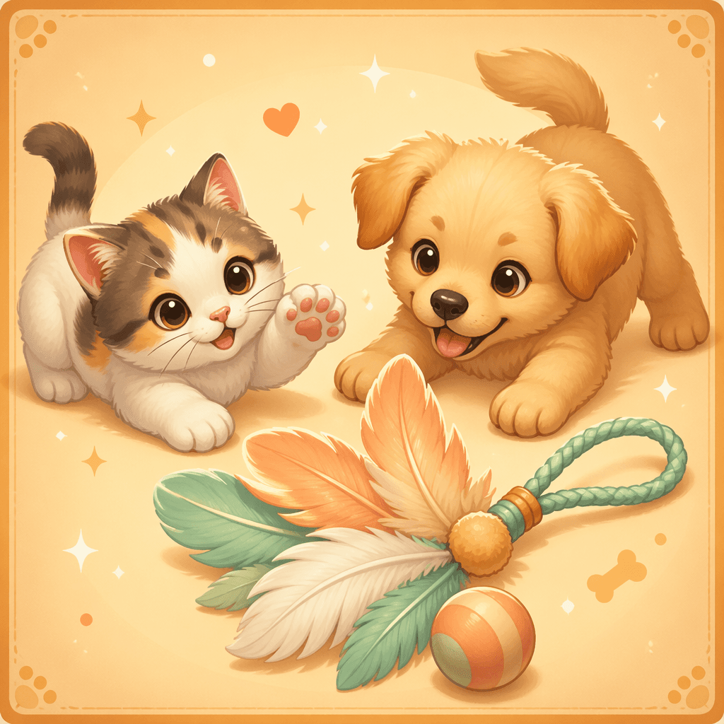 반짝 꼬리 장난감